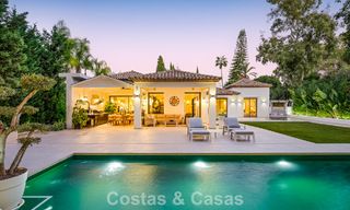 Stylishly renovated luxury villa for sale in a privileged golf community in Nueva Andalucia, Marbella 788438 