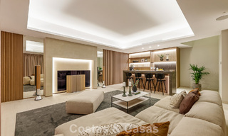 Minimalist luxury home with panoramic sea views for sale in a prestigious gated complex in Nueva Andalucia, Marbella 788597 