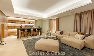 Minimalist luxury home with panoramic sea views for sale in a prestigious gated complex in Nueva Andalucia, Marbella 788600 