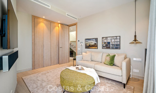 Minimalist luxury home with panoramic sea views for sale in a prestigious gated complex in Nueva Andalucia, Marbella 788615 