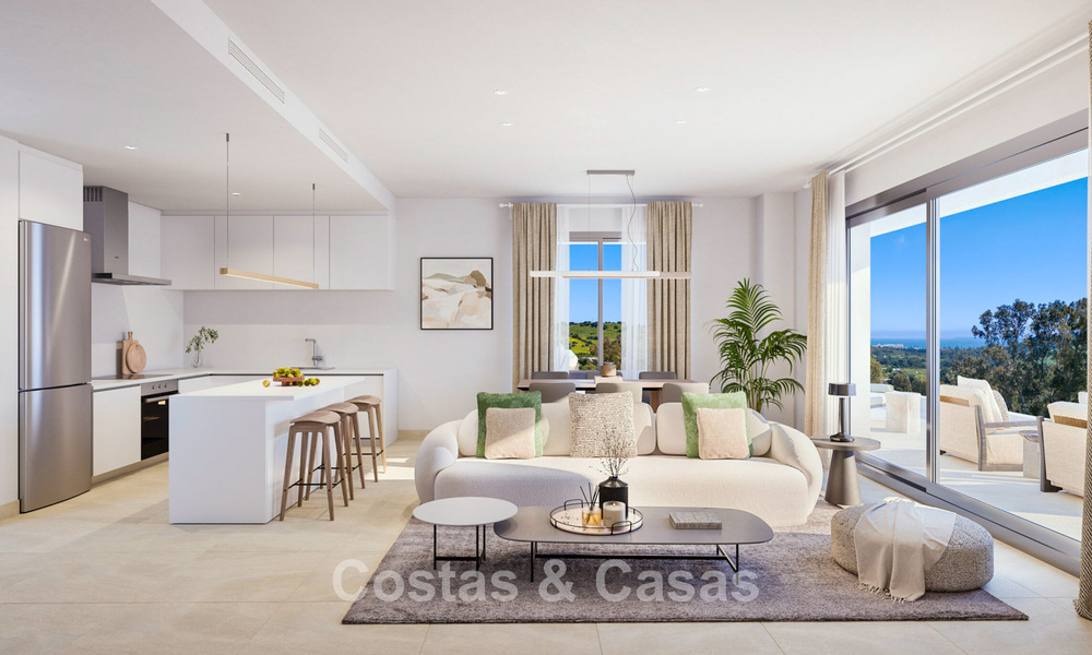 New, innovative apartments for sale on the golf course in Estepona 788660