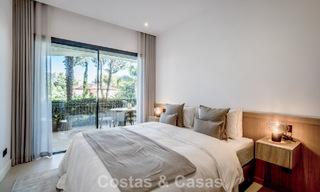 Modernly renovated ground floor apartment for sale in a prime gated complex in Sierra Blanca, Golden Mile, Marbella 789852 