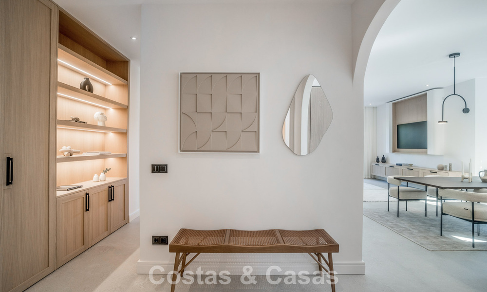 Modernly renovated ground floor apartment for sale in a prime gated complex in Sierra Blanca, Golden Mile, Marbella 789858