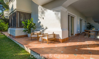 Modernly renovated ground floor apartment for sale in a prime gated complex in Sierra Blanca, Golden Mile, Marbella 789879 