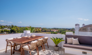 Modern renovated duplex penthouse with sea views for sale within walking distance of Puerto Banús, Marbella 789170 
