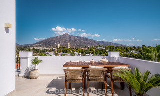 Modern renovated duplex penthouse with sea views for sale within walking distance of Puerto Banús, Marbella 789174 