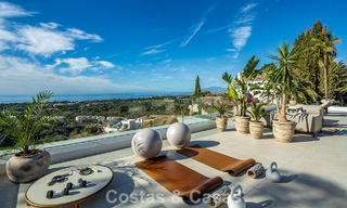 Attractive designer villa with spectacular sea views for sale in Elviria, east of Marbella center 789078 
