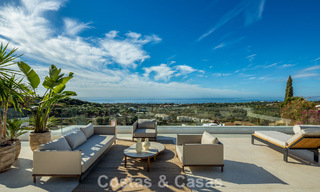 Attractive designer villa with spectacular sea views for sale in Elviria, east of Marbella center 789079 