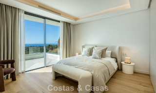 Attractive designer villa with spectacular sea views for sale in Elviria, east of Marbella center 789089 