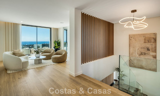 Attractive designer villa with spectacular sea views for sale in Elviria, east of Marbella center 789091 