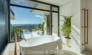 Attractive designer villa with spectacular sea views for sale in Elviria, east of Marbella center 789098 