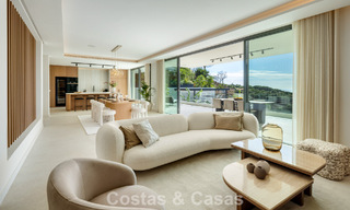 Attractive designer villa with spectacular sea views for sale in Elviria, east of Marbella center 789100 