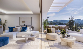 Contemporary new-build apartments for sale bordering the golf course in Mijas, Costa del Sol 791148 