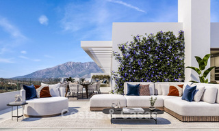 Contemporary new-build apartments for sale bordering the golf course in Mijas, Costa del Sol 791149 