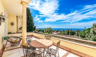 Remarkable Spanish villa for sale with sea views and a large plot in Sierra Blanca, Marbella 789633 