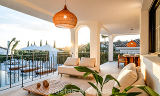 Modern-Mediterranean villa with sea views for sale in a preferred area of Nueva Andalucía, Marbella 789636 