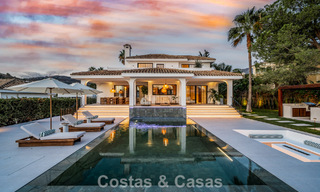 Modern-Mediterranean villa with sea views for sale in a preferred area of Nueva Andalucía, Marbella 789645 
