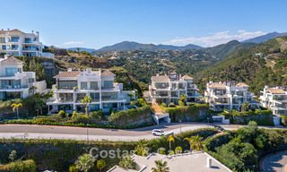 Stylish 3-bedroom apartment for sale with panoramic sea views in a gated resort in Benahavis - Marbella 790135 