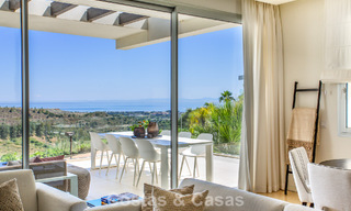 Stylish 3-bedroom apartment for sale with panoramic sea views in a gated resort in Benahavis - Marbella 790147 