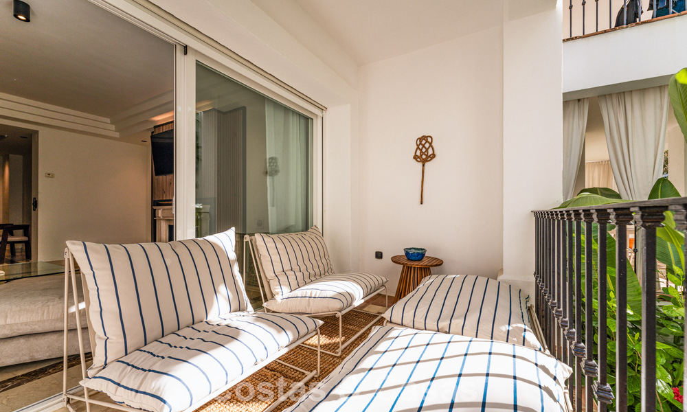 Modern renovated apartment for sale in a magnificent Sierra Blanca complex on the Golden Mile in Marbella 790295