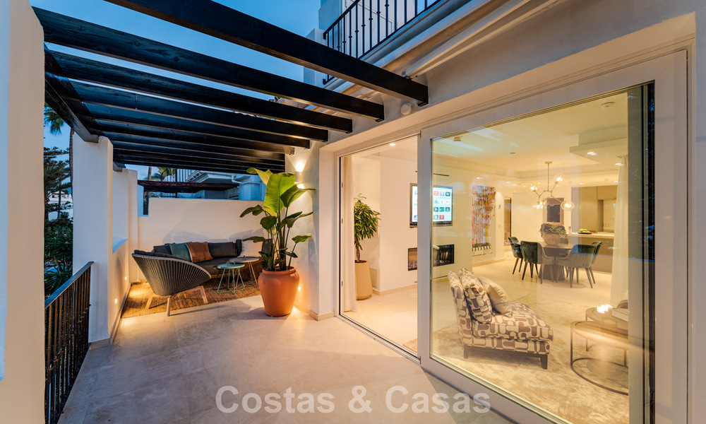 Contemporary renovated spacious penthouse for sale just steps from the beach in San Pedro, Marbella 790516