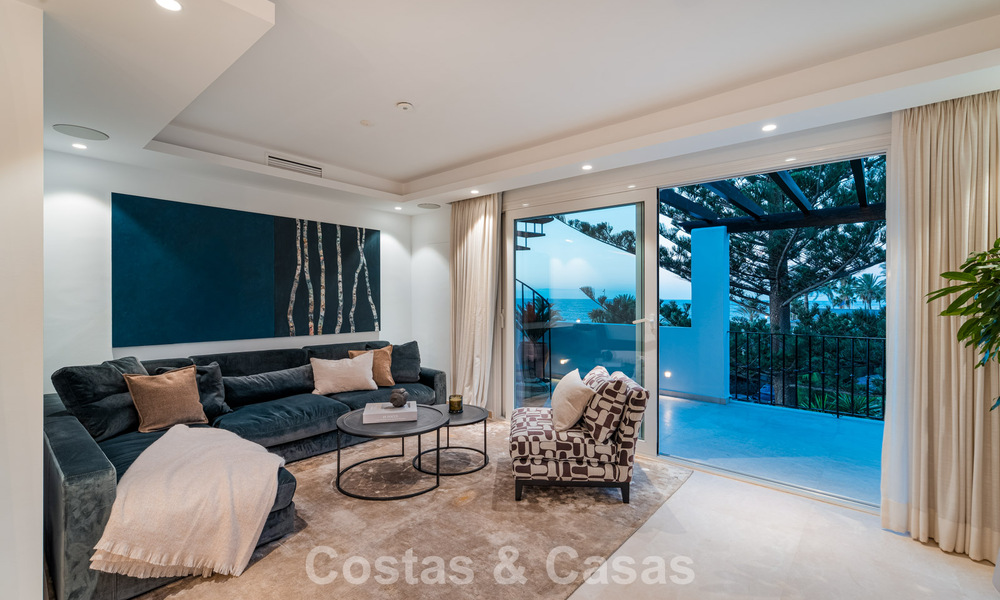 Contemporary renovated spacious penthouse for sale just steps from the beach in San Pedro, Marbella 790521