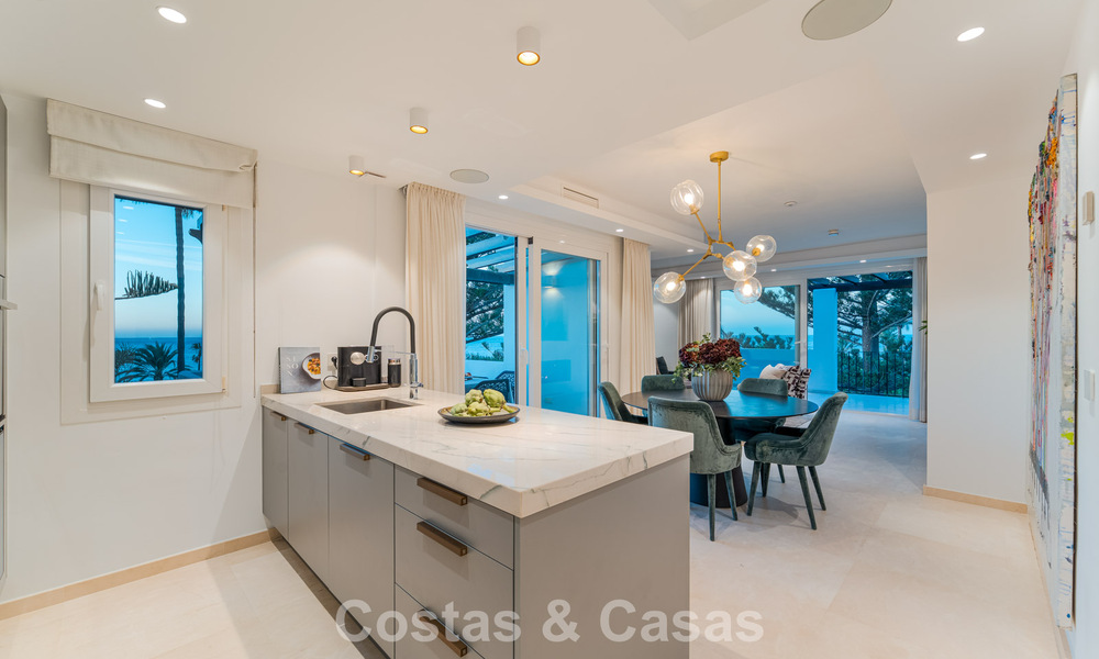 Contemporary renovated spacious penthouse for sale just steps from the beach in San Pedro, Marbella 790524
