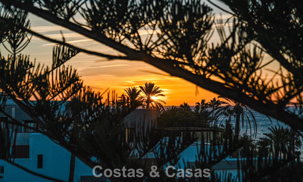 Contemporary renovated spacious penthouse for sale just steps from the beach in San Pedro, Marbella 790525