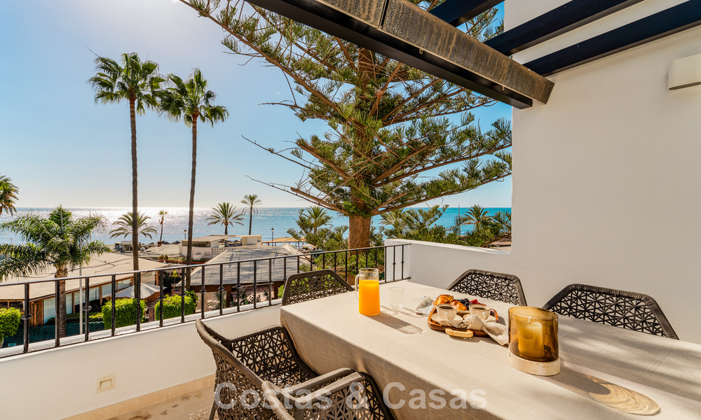 Contemporary renovated spacious penthouse for sale just steps from the beach in San Pedro, Marbella 790530