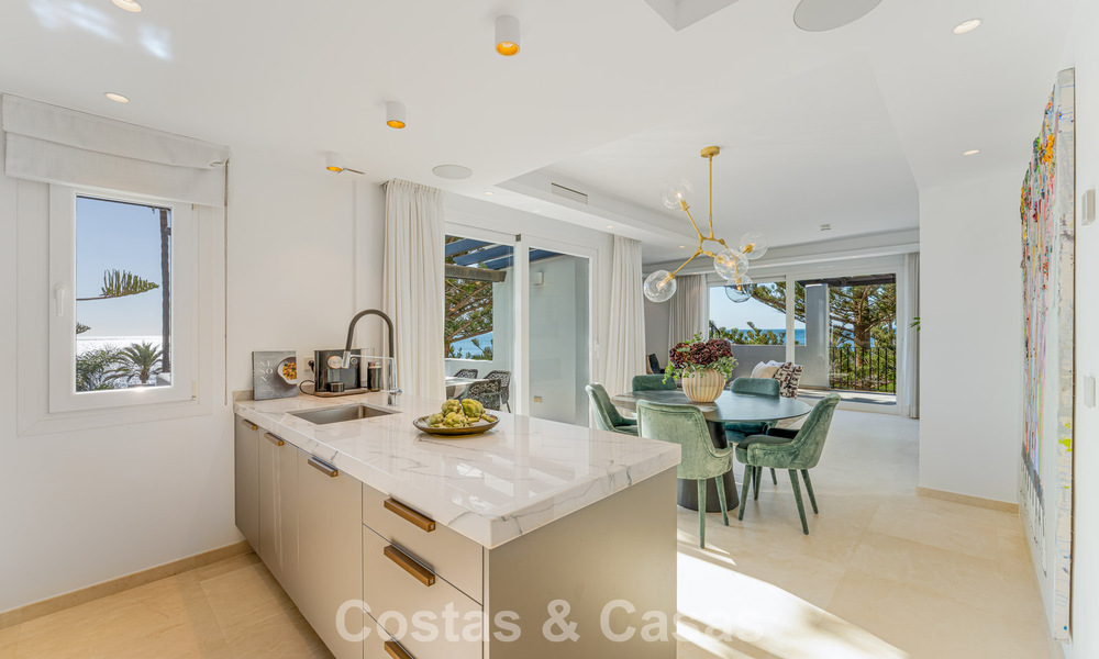 Contemporary renovated spacious penthouse for sale just steps from the beach in San Pedro, Marbella 790531
