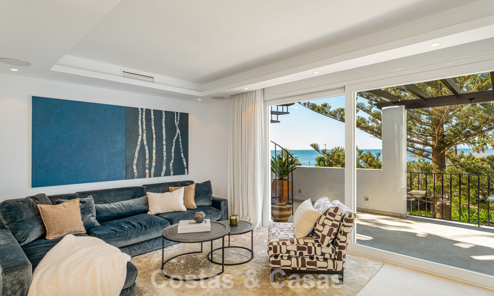 Contemporary renovated spacious penthouse for sale just steps from the beach in San Pedro, Marbella 790533