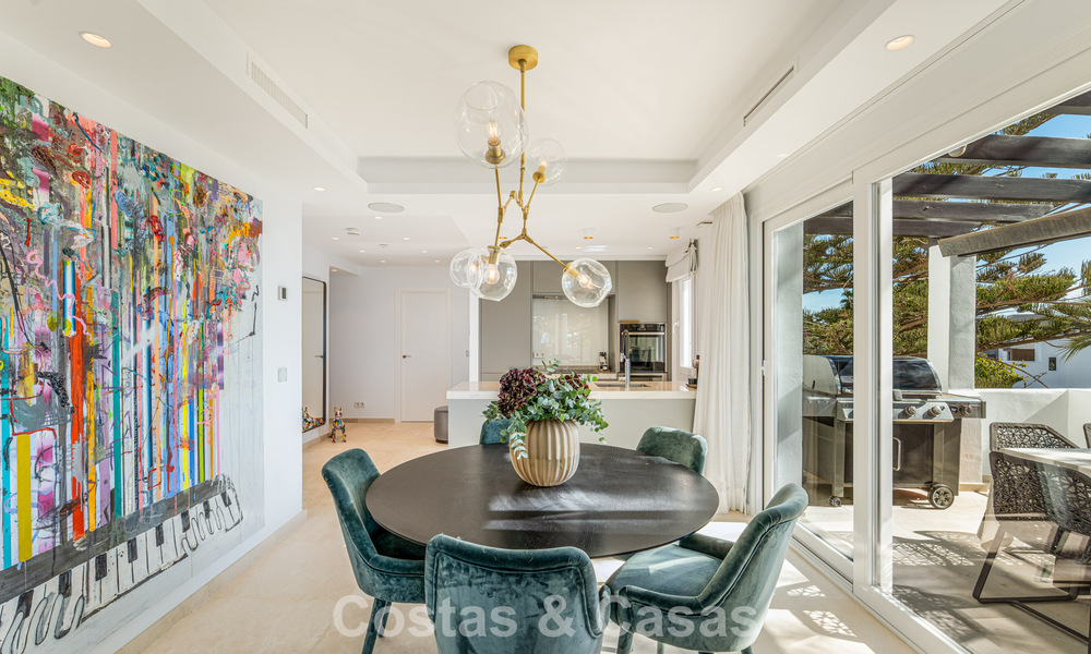 Contemporary renovated spacious penthouse for sale just steps from the beach in San Pedro, Marbella 790534