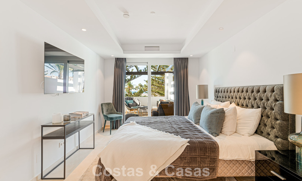 Contemporary renovated spacious penthouse for sale just steps from the beach in San Pedro, Marbella 790536