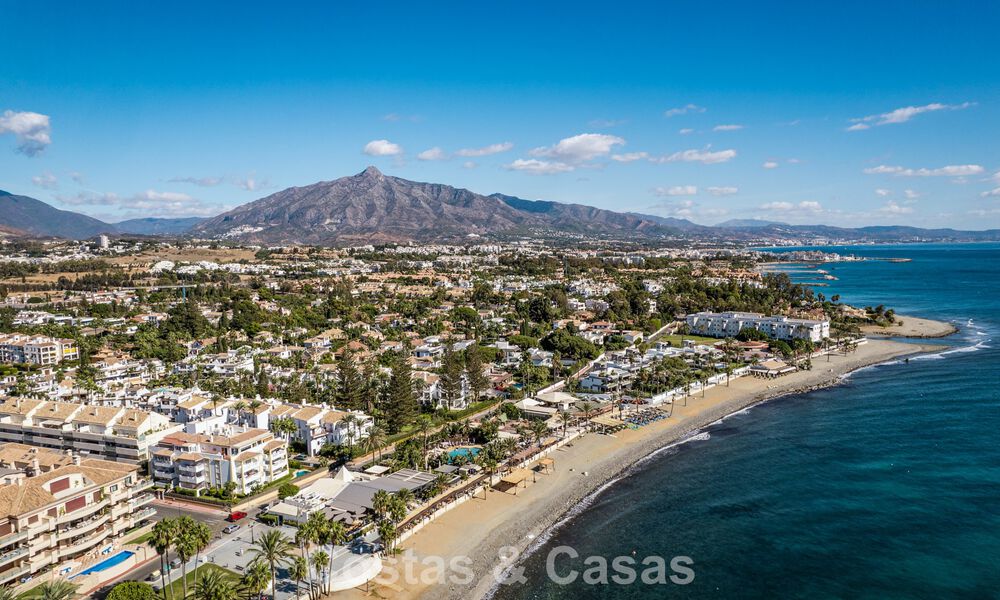 Contemporary renovated spacious penthouse for sale just steps from the beach in San Pedro, Marbella 790547