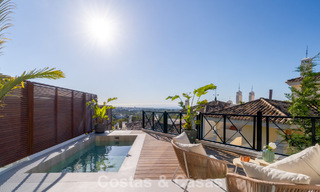 Contemporary renovated 3-bedroom apartment for sale with private pool and sea views in Nueva Andalucia, Marbella 790784 