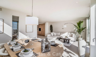 Contemporary renovated 3-bedroom apartment for sale with private pool and sea views in Nueva Andalucia, Marbella 790792 
