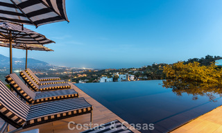 Contemporary luxury villa with panoramic mountain and sea views for sale in the hills of East Marbella 790941 