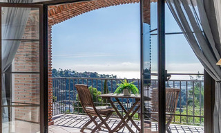 Well-maintained Mediterranean apartment with golf and sea views for sale in a golf resort in the hills of Marbella - Benahavís 790921 