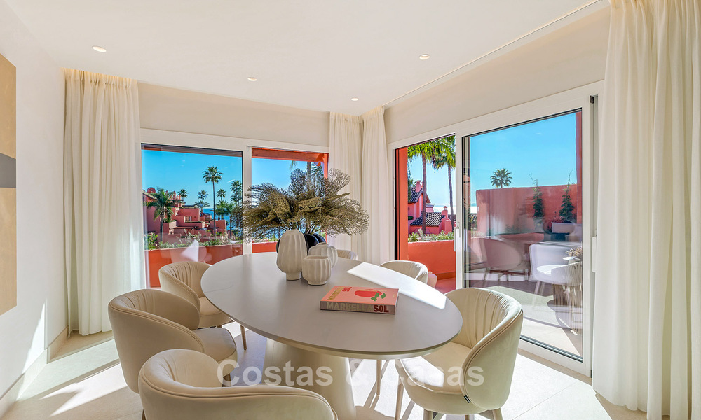 Spacious duplex penthouse for sale with sea views in an iconic beachfront complex on the New Golden Mile, Marbella - Estepona 790847