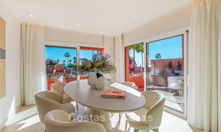 Spacious duplex penthouse for sale with sea views in an iconic beachfront complex on the New Golden Mile, Marbella - Estepona 790847 