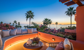 Spacious duplex penthouse for sale with sea views in an iconic beachfront complex on the New Golden Mile, Marbella - Estepona 790877 