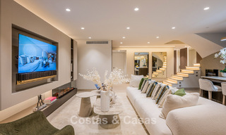 Spacious duplex penthouse for sale with sea views in an iconic beachfront complex on the New Golden Mile, Marbella - Estepona 790880 