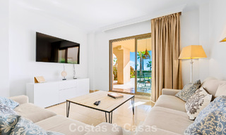 Garden apartment with sea views for sale in a gated complex in Marbella - Benahavís 791266 