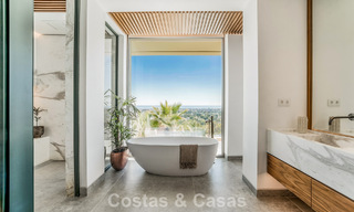 Villa with cutting-edge design for sale with panoramic sea views, located within a prestigious golfr esort, Marbella - Benahavís 791037 