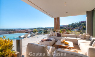 Villa with cutting-edge design for sale with panoramic sea views, located within a prestigious golfr esort, Marbella - Benahavís 791064 