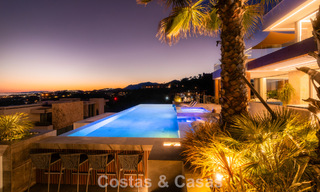 Villa with cutting-edge design for sale with panoramic sea views, located within a prestigious golfr esort, Marbella - Benahavís 791075 