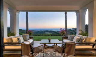 Grand Spanish luxury villa for sale with sublime sea views in a gated community in Benahavís - Marbella 791211 