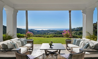 Grand Spanish luxury villa for sale with sublime sea views in a gated community in Benahavís - Marbella 791223 