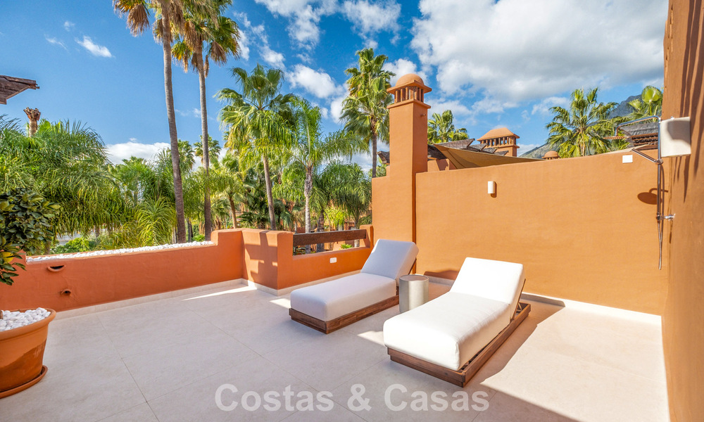 Modernised luxury 4-bedroom townhouse for sale on Marbella’s Golden Mile 791350