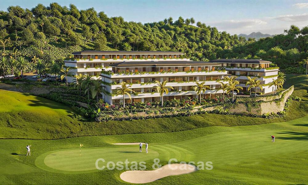 Exclusive luxury apartments on a frontline golf complex with sea views in Mijas, Costa del Sol 791287